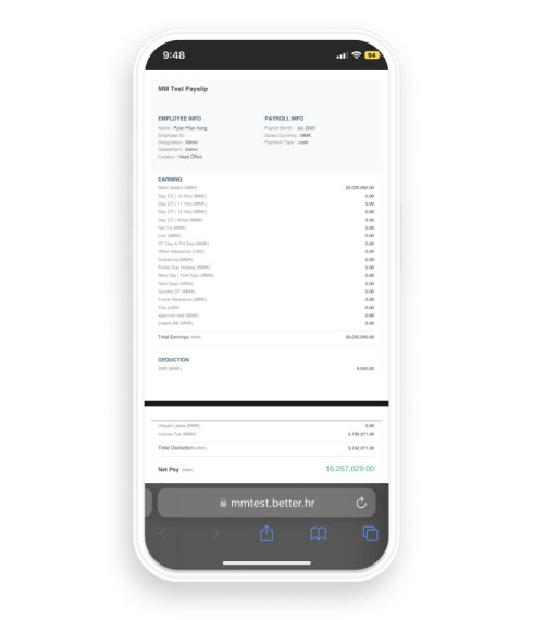 Downloadable Payslip